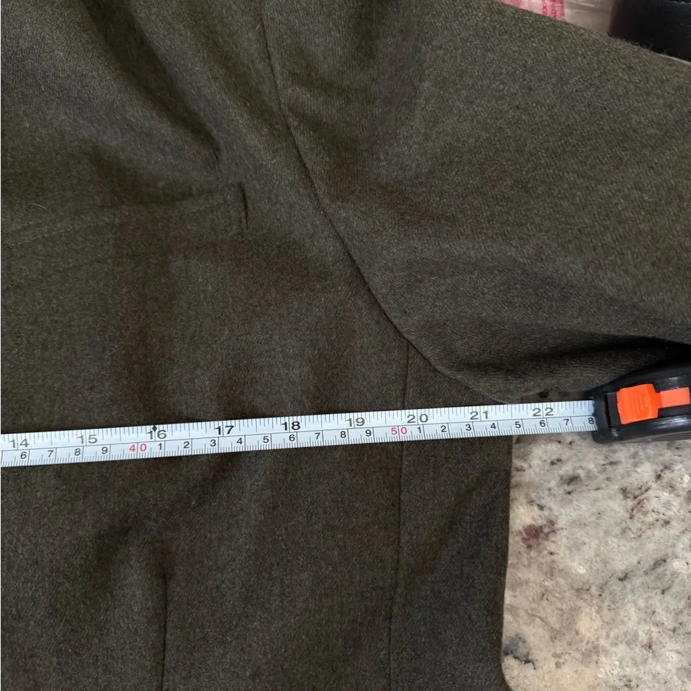 Pendleton Olive Green Wool Blazer with Velvet Collar - Picture 8 of 10